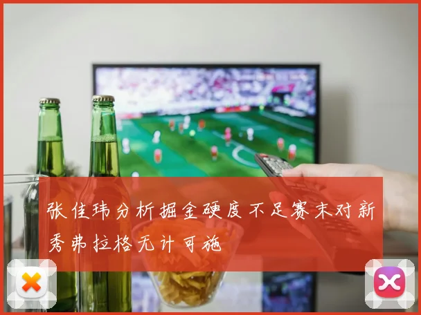 张佳玮分析掘金硬度不足赛末对新秀弗拉格无计可施